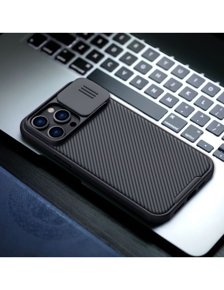 Nillkin CamShield Pro Case iPhone 14 Pro Max Armored Cover Camera Protector Blue