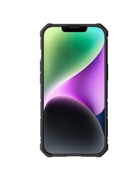 Nillkin CamShield Armor Pro Case iPhone 14 Plus šarvuotas dangtelis su fotoaparato dangtelio žiedo stovu mėlynas
