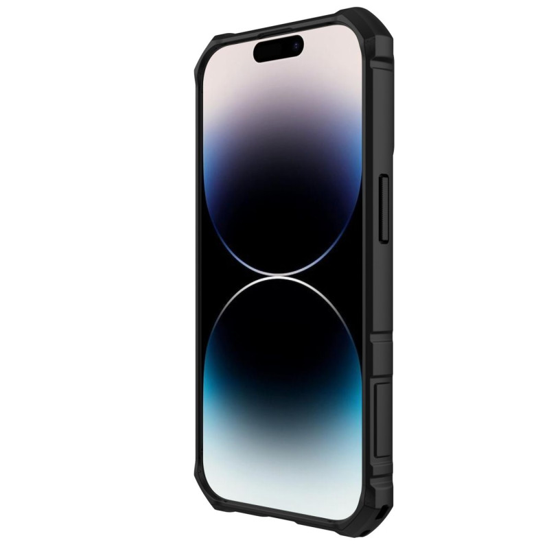 Nillkin CamShield Armor Pro Case iPhone 14 Pro Max šarvuotas dangtelis su fotoaparato dangtelio žiedo stovu mėlynas