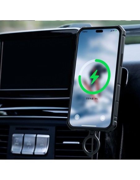 Nillkin CamShield Armor Pro magnetinis dėklas iPhone 14 Pro Magnetic MagSafe dangtelis su fotoaparato apsauga mėlyna