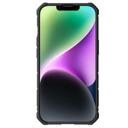 Nillkin CamShield Armor Pro magnetinis dėklas iPhone 14 Plus MagSafe šarvuotos dangtelio stovo žiedas juodas