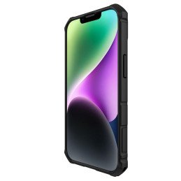 Nillkin CamShield Armor Pro magnetinis dėklas iPhone 14 Plus MagSafe šarvuotos dangtelio stovo žiedas juodas
