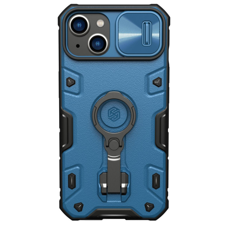 Nillkin CamShield Armor Pro magnetinis dėklas iPhone 14 Plus magnetinis MagSafe dangtelis su fotoaparato apsauga mėlyna Nillkin CamShield Armor Pro magnetinis dėklas iPhone 14 Plus magnetinis MagSafe dangtelis su fotoaparato apsauga mėlyna