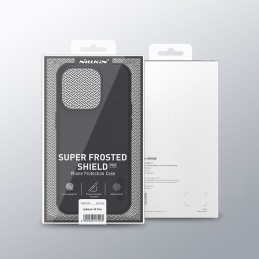 Nillkin Super Frosted Shield Pro dėklas iPhone 14 Pro galinis dangtelis juodas