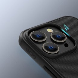 Nillkin Super Frosted Shield Pro dėklas iPhone 14 Pro galinis dangtelis juodas