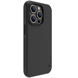 Nillkin Super Frosted Shield Pro dėklas iPhone 14 Pro galinis dangtelis juodas