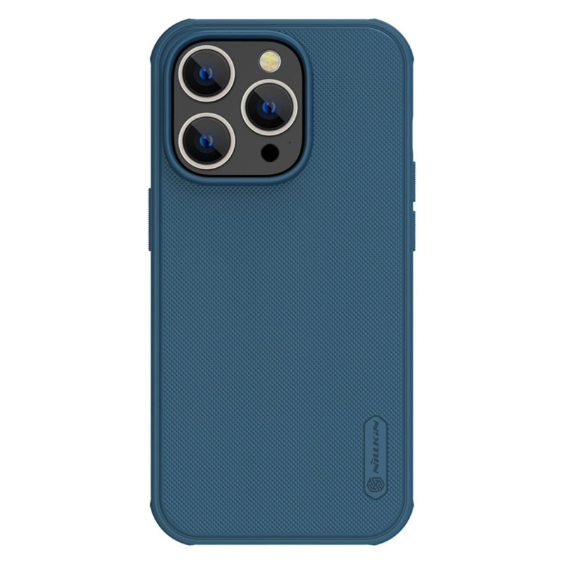 Nillkin Super Frosted Shield Pro dėklas, skirtas iPhone 14 Pro galinio dangtelio mėlynos spalvos