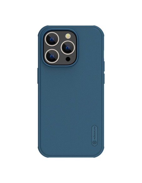 Nillkin Super Frosted Shield Pro dėklas, skirtas iPhone 14 Pro galinio dangtelio mėlynos spalvos Nillkin Super Frosted Shield Pro dėklas, skirtas iPhone 14 Pro galinio dangtelio mėlynos spalvos