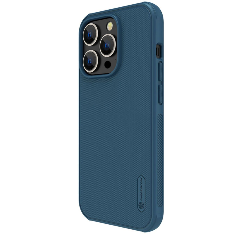 Nillkin Super Frosted Shield Pro dėklas, skirtas iPhone 14 Pro galinio dangtelio mėlynos spalvos