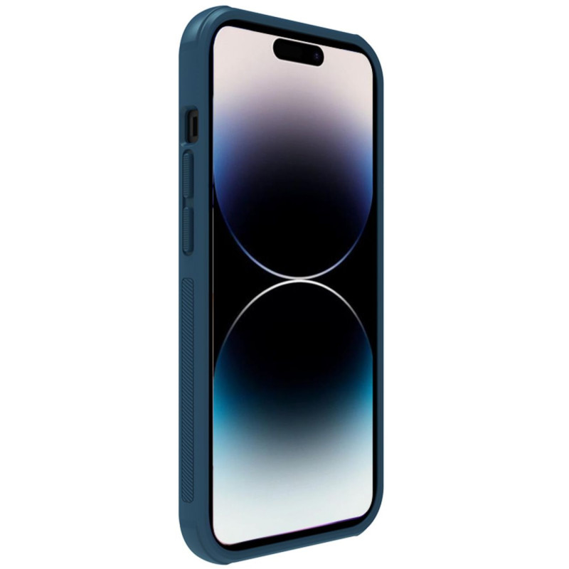 Nillkin Super Frosted Shield Pro dėklas, skirtas iPhone 14 Pro galinio dangtelio mėlynos spalvos