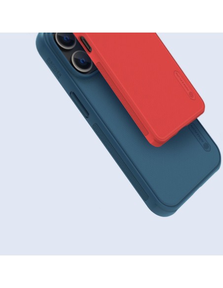 Nillkin Super Frosted Shield Pro dėklas, skirtas iPhone 14 Pro galinio dangtelio mėlynos spalvos Nillkin Super Frosted Shield Pro dėklas, skirtas iPhone 14 Pro galinio dangtelio mėlynos spalvos