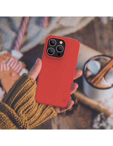 Nillkin Super Frosted Shield Pro dėklas, skirtas iPhone 14 Pro galinio dangtelio mėlynos spalvos Nillkin Super Frosted Shield Pro dėklas, skirtas iPhone 14 Pro galinio dangtelio mėlynos spalvos