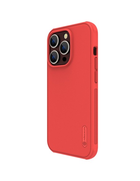 Nillkin Super Frosted Shield Pro dėklas iPhone 14 Pro galinis dangtelis raudonas Nillkin Super Frosted Shield Pro dėklas iPhone 14 Pro galinis dangtelis raudonas