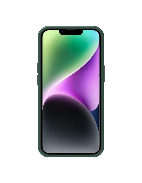 Nillkin Super Frosted Shield Pro dėklas iPhone 14 Plus galinio dangtelio žalias