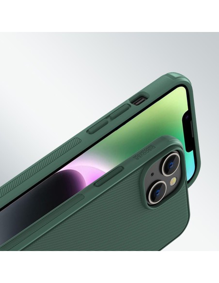 Nillkin Super Frosted Shield Pro dėklas iPhone 14 Plus galinio dangtelio žalias