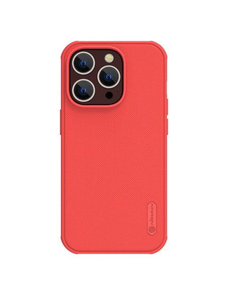 Nillkin Super Frosted Shield Pro dėklas skirtas iPhone 14 Pro Max, galinis dangtelis, raudonas Nillkin Super Frosted Shield Pro dėklas skirtas iPhone 14 Pro Max, galinis dangtelis, raudonas