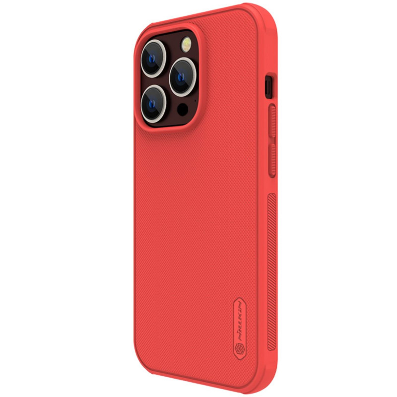 Nillkin Super Frosted Shield Pro dėklas skirtas iPhone 14 Pro Max, galinis dangtelis, raudonas