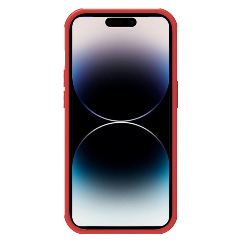 Nillkin Super Frosted Shield Pro dėklas skirtas iPhone 14 Pro Max, galinis dangtelis, raudonas