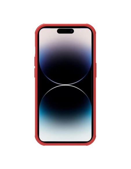 Nillkin Super Frosted Shield Pro dėklas skirtas iPhone 14 Pro Max, galinis dangtelis, raudonas Nillkin Super Frosted Shield Pro dėklas skirtas iPhone 14 Pro Max, galinis dangtelis, raudonas