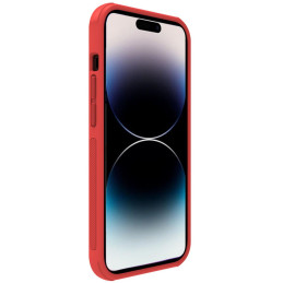 Nillkin Super Frosted Shield Pro dėklas skirtas iPhone 14 Pro Max, galinis dangtelis, raudonas