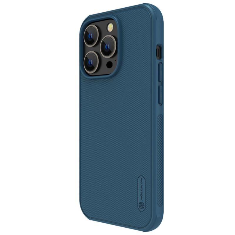 Nillkin Super Frosted Shield Pro magnetinis dėklas, skirtas iPhone 14 Pro su MagSafe magnetine mėlyna spalva