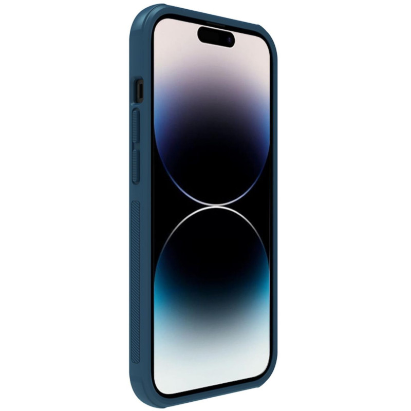 Nillkin Super Frosted Shield Pro magnetinis dėklas, skirtas iPhone 14 Pro su MagSafe magnetine mėlyna spalva