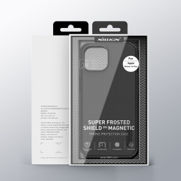 Nillkin Super Frosted Shield Pro magnetinis dėklas, skirtas iPhone 14 Plus su MagSafe magnetine juoda