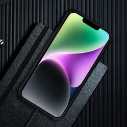 Nillkin Super Frosted Shield Pro magnetinis dėklas, skirtas iPhone 14 Plus su MagSafe magnetine juoda