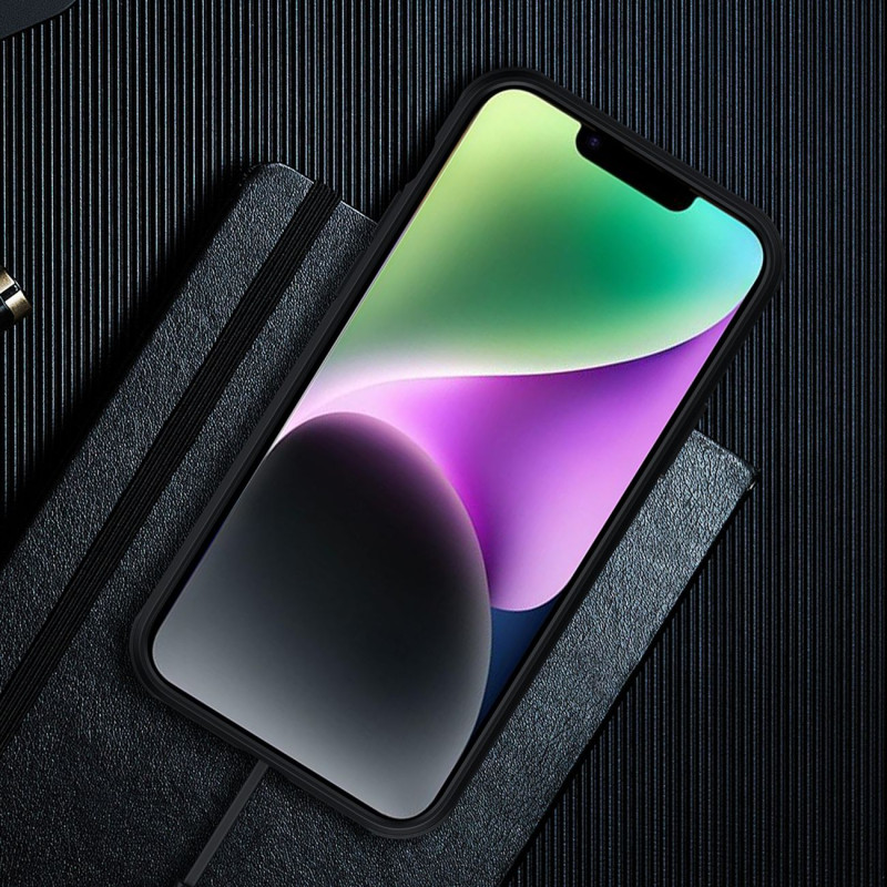 Nillkin Super Frosted Shield Pro magnetinis dėklas, skirtas iPhone 14 Plus su MagSafe magnetine juoda