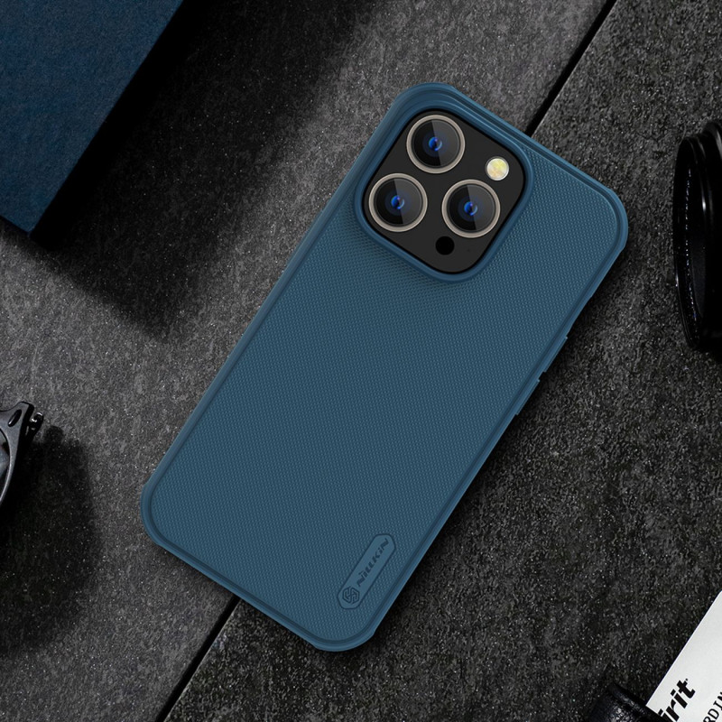 Nillkin Super Frosted Shield Pro magnetinis dėklas, skirtas iPhone 14 Pro Max su MagSafe magnetine juoda
