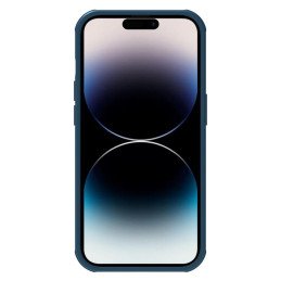 Nillkin Super Frosted Shield Pro magnetinis dėklas, skirtas iPhone 14 Pro Max su MagSafe magnetine mėlyna spalva