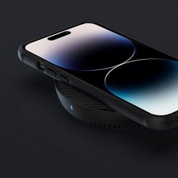 Nillkin Super Frosted Shield Pro magnetinis dėklas, skirtas iPhone 14 Pro Max su MagSafe magnetine mėlyna spalva