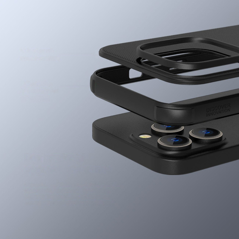 Nillkin Super Frosted Shield Pro magnetinis dėklas, skirtas iPhone 14 Pro Max su MagSafe magnetine mėlyna spalva