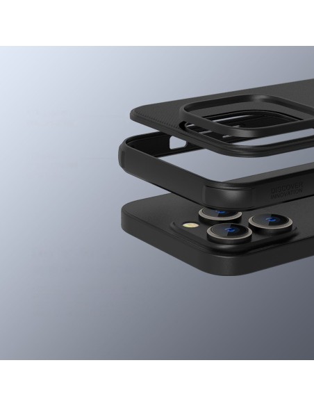 Nillkin Super Frosted Shield Pro magnetinis dėklas, skirtas iPhone 14 Pro Max su MagSafe magnetine mėlyna spalva