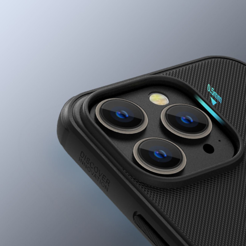 Nillkin Super Frosted Shield Pro magnetinis dėklas, skirtas iPhone 14 Pro Max su MagSafe magnetine mėlyna spalva