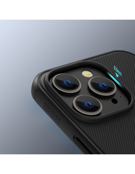 Nillkin Super Frosted Shield Pro magnetinis dėklas, skirtas iPhone 14 Pro Max su MagSafe magnetine mėlyna spalva