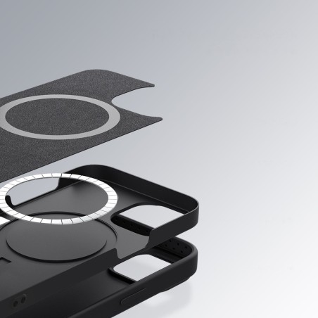 Nillkin CamShield magnetinis silikoninis dėklas iPhone 14 Pro magnetinis MagSafe dangtelis su fotoaparato apsauga žalia Nillkin CamShield magnetinis silikoninis dėklas iPhone 14 Pro magnetinis MagSafe dangtelis su fotoaparato apsauga žalia
