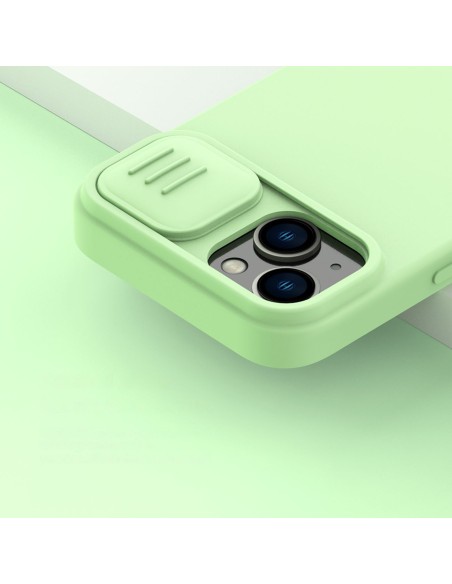 Nillkin CamShield magnetinis silikoninis dėklas iPhone 14 Plus magnetinis MagSafe dangtelis su fotoaparato apsauga juoda Nillkin CamShield magnetinis silikoninis dėklas iPhone 14 Plus magnetinis MagSafe dangtelis su fotoaparato apsauga juoda