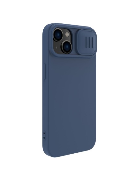 Nillkin CamShield magnetinis silikoninis dėklas iPhone 14 Plus magnetinis MagSafe dangtelis su fotoaparato apsauga mėlyn... Nillkin CamShield magnetinis silikoninis dėklas iPhone 14 Plus magnetinis MagSafe dangtelis su fotoaparato apsauga mėlyn...