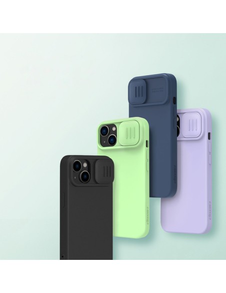 Nillkin CamShield magnetinis silikoninis dėklas iPhone 14 Plus magnetinis MagSafe dangtelis su fotoaparato apsauga mėlyn... Nillkin CamShield magnetinis silikoninis dėklas iPhone 14 Plus magnetinis MagSafe dangtelis su fotoaparato apsauga mėlyn...