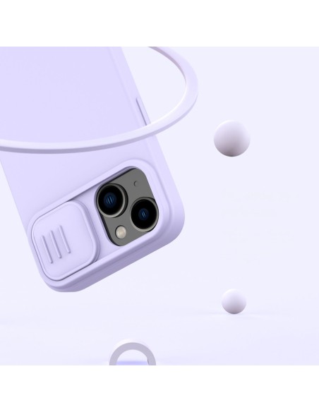 Nillkin CamShield magnetinis silikoninis dėklas iPhone 14 Plus magnetinis MagSafe dangtelis su fotoaparato apsauga mėlyn... Nillkin CamShield magnetinis silikoninis dėklas iPhone 14 Plus magnetinis MagSafe dangtelis su fotoaparato apsauga mėlyn...