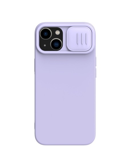 Nillkin CamShield magnetinis silikoninis dėklas iPhone 14 Plus magnetinis MagSafe fotoaparato dangtelis violetinis Nillkin CamShield magnetinis silikoninis dėklas iPhone 14 Plus magnetinis MagSafe fotoaparato dangtelis violetinis