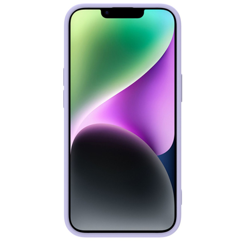 Nillkin CamShield magnetinis silikoninis dėklas iPhone 14 Plus magnetinis MagSafe fotoaparato dangtelis violetinis