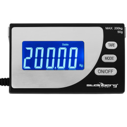 Pramoninės siuntų svarstyklės iki 200 kg / 0,1 g LCD USB