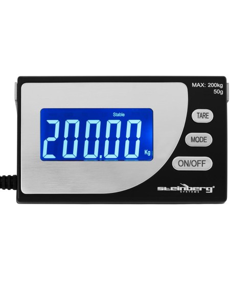 Pramoninės siuntų svarstyklės iki 200 kg / 0,1 g LCD USB Pramoninės siuntų svarstyklės iki 200 kg / 0,1 g LCD USB