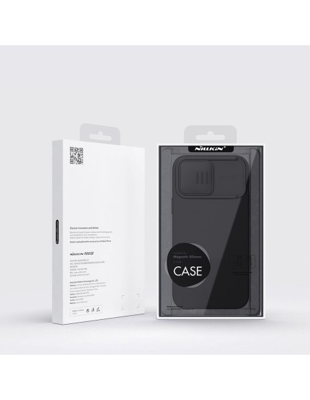 Nillkin CamShield magnetinis silikoninis dėklas iPhone 14 Pro Max magnetinis MagSafe dangtelis su fotoaparato apsauga ža... Nillkin CamShield magnetinis silikoninis dėklas iPhone 14 Pro Max magnetinis MagSafe dangtelis su fotoaparato apsauga ža...