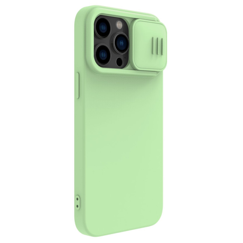 Nillkin CamShield magnetinis silikoninis dėklas iPhone 14 Pro Max magnetinis MagSafe dangtelis su fotoaparato apsauga ža...