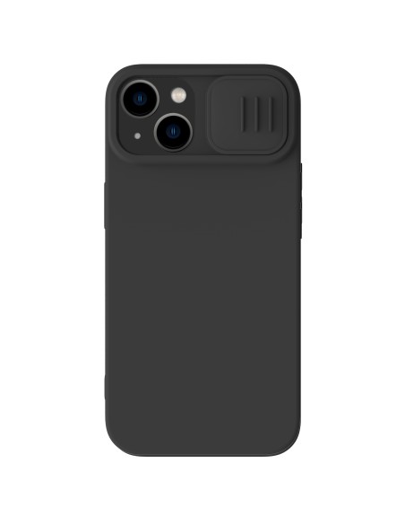 Nillkin CamShield šilkinis silikoninis dėklas iPhone 14 dėklo dangtelis su fotoaparato apsauga juoda Nillkin CamShield šilkinis silikoninis dėklas iPhone 14 dėklo dangtelis su fotoaparato apsauga juoda