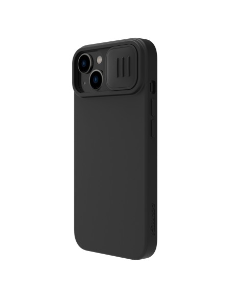 Nillkin CamShield šilkinis silikoninis dėklas iPhone 14 dėklo dangtelis su fotoaparato apsauga juoda Nillkin CamShield šilkinis silikoninis dėklas iPhone 14 dėklo dangtelis su fotoaparato apsauga juoda