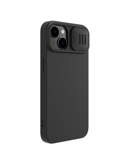 Nillkin CamShield šilkinis silikoninis dėklas iPhone 14 dėklo dangtelis su fotoaparato apsauga juoda Nillkin CamShield šilkinis silikoninis dėklas iPhone 14 dėklo dangtelis su fotoaparato apsauga juoda